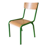 CHAISE d'Ecole pour KIDS Verte VINTAGE