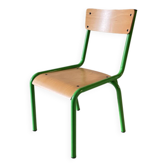 SCHOOL CHAIR for KIDS Green VINTAGE
