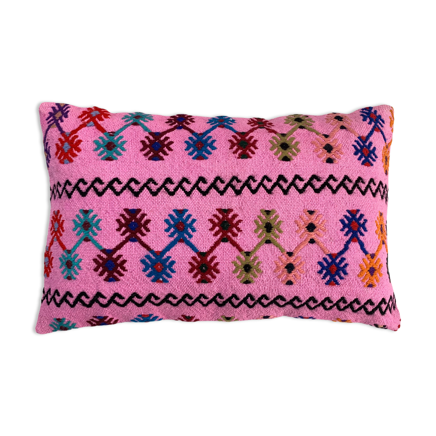 Vintage turkish handmade kilim cushion cover 40x60 cm