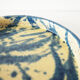 Trinket bowl vintage blue and yellow ceramic