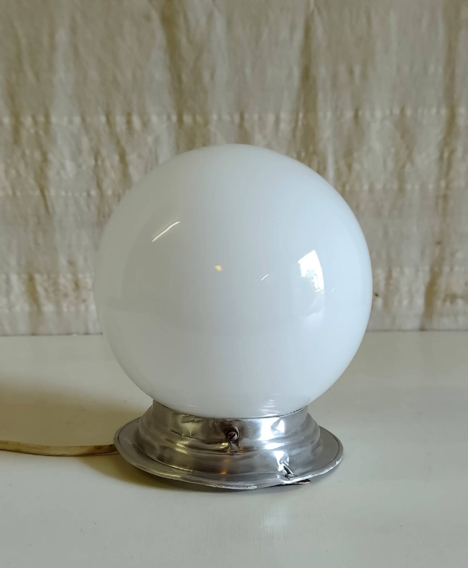 Ceiling light or opaline globe wall light - mid 20th century.