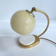 lampe de table art deco bauhaus, vintage années 50, laiton opaline bakelite