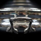 Silver-plated vegetable dish with matching tray – stamped