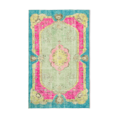 Handwoven Overdyed Oriental 1970s 190 cm x 302 cm Multicolor Carpet