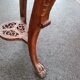 Sellette ancienne table d'appoint plateau marbre
