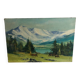 Mountains and horses painting