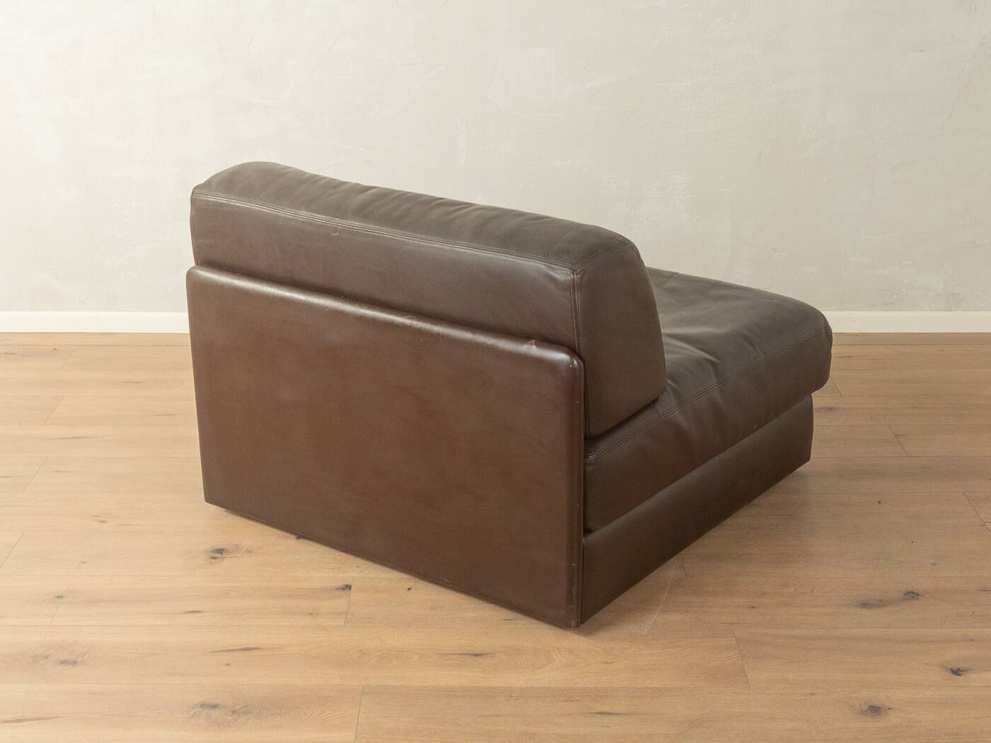 Brown leather armchair DS-76 by de Sede, 1970s