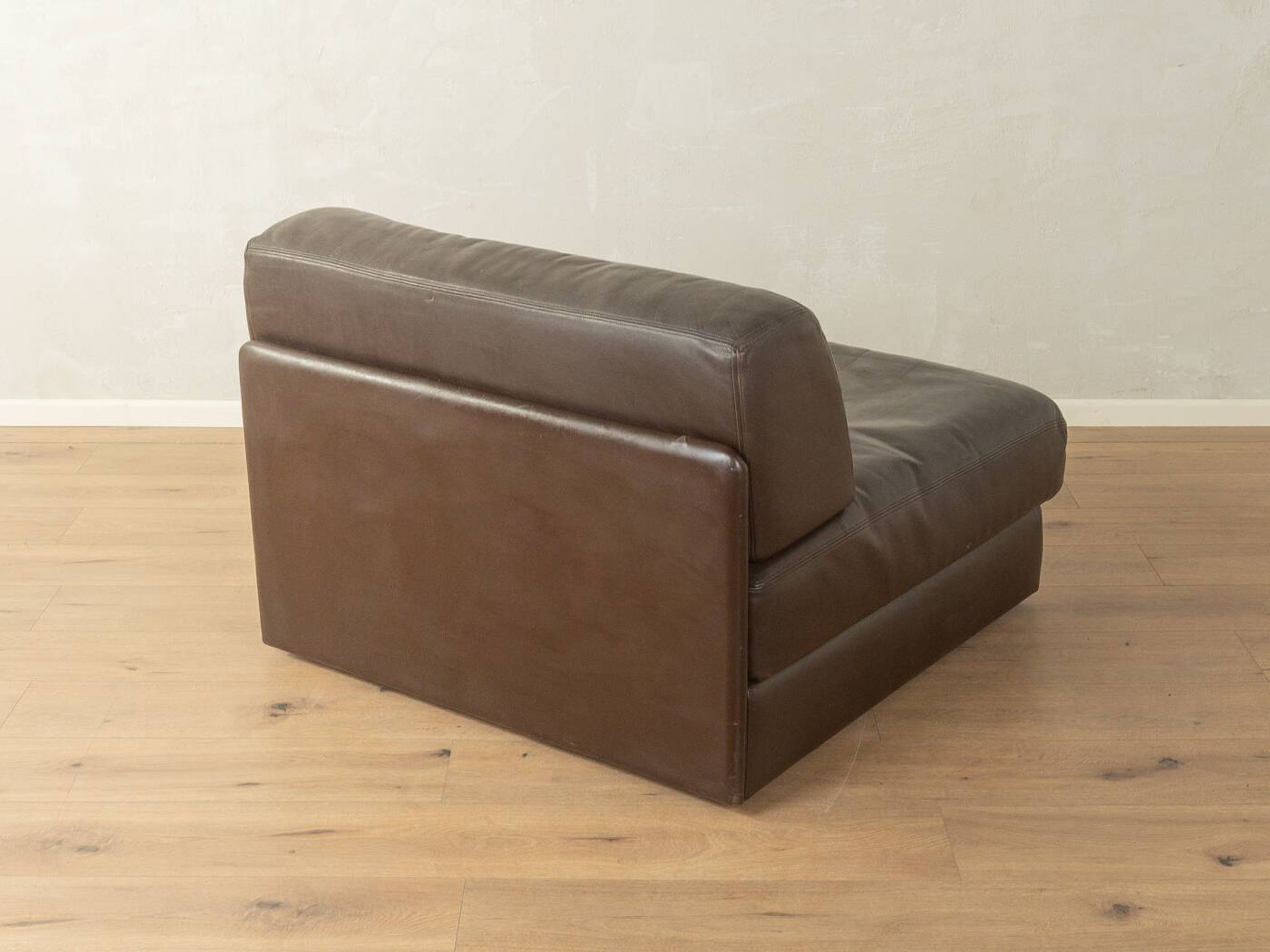 Brown leather armchair DS-76 by de Sede, 1970s
