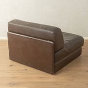 Brown leather armchair DS-76 by de Sede, 1970s