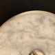 Cheese platter or cutlery in marble and silver metal
