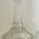 Pair of molded glass candle holders