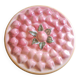 Vintage dessert plate in glazed ceramic with strawberry design, 1950s-1970s.