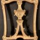 Pair of gilded wooden chairs