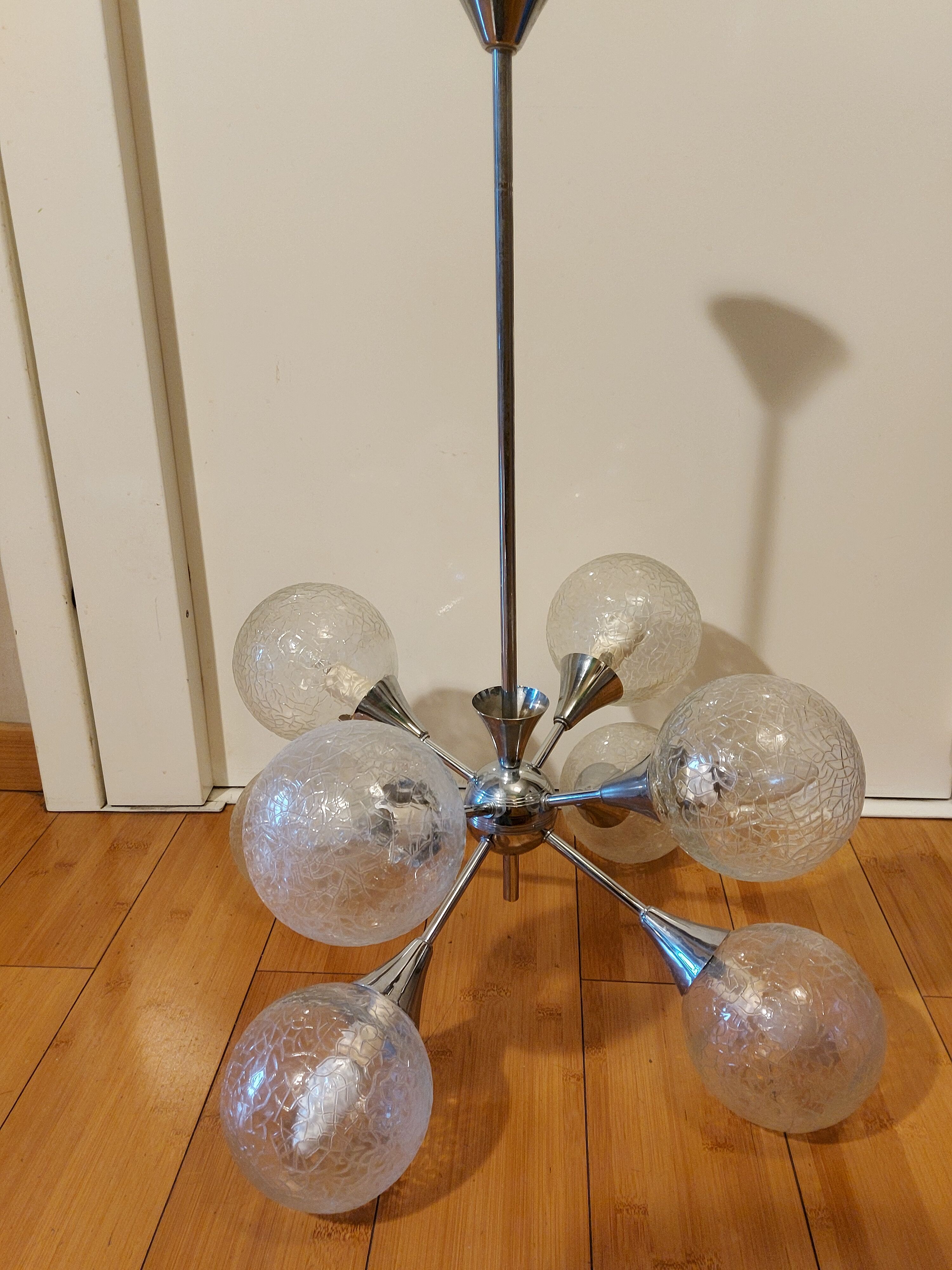 Vintage sputnik chandelier 70'S , 8 lights