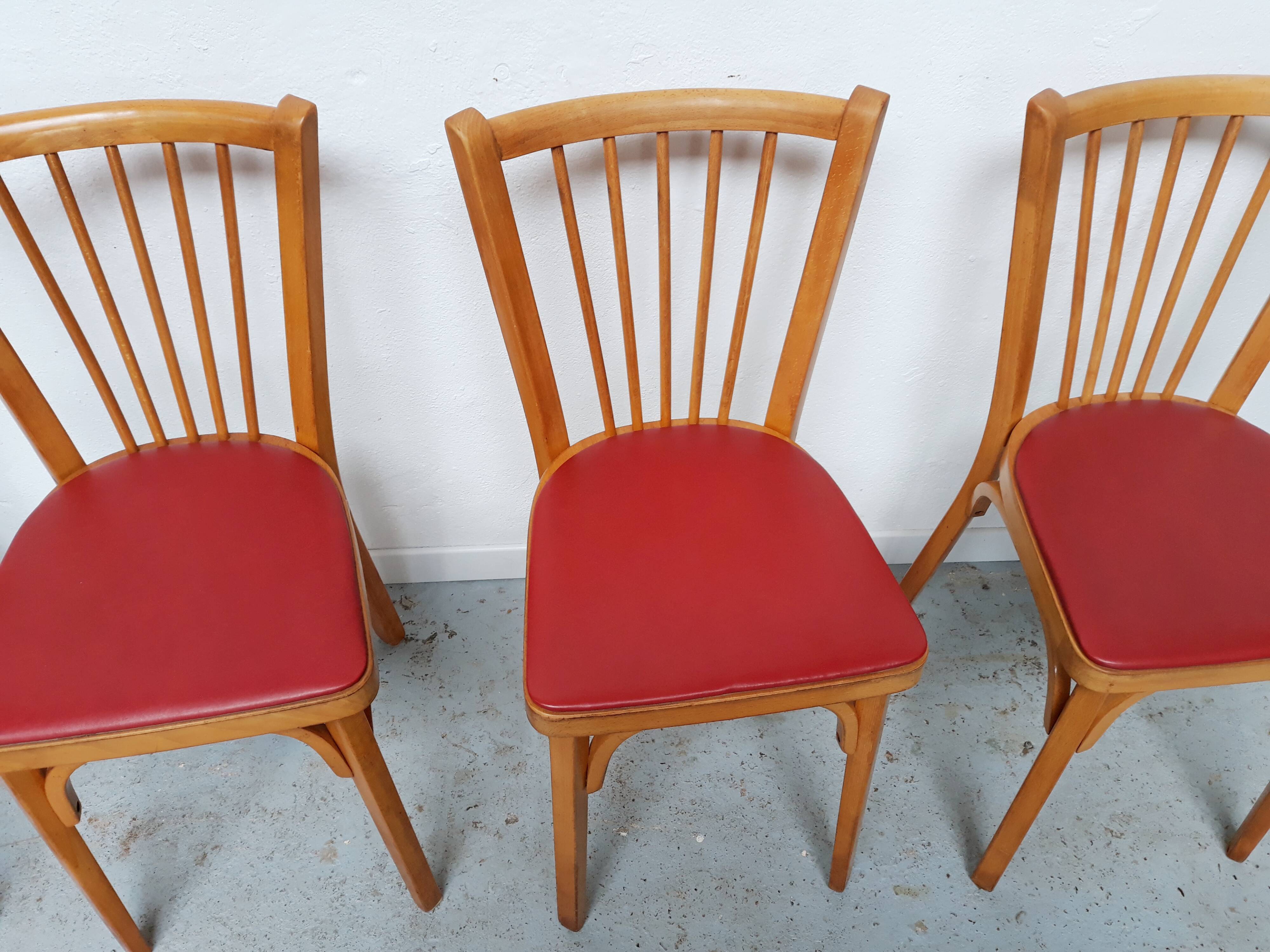 4 vintage bistro chairs Baumann