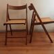 Chaises pliantes cannage
