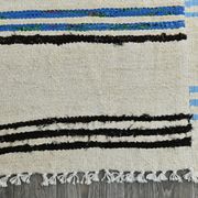 Tapis de chanvre vintage texturé neutre, 168x304cm