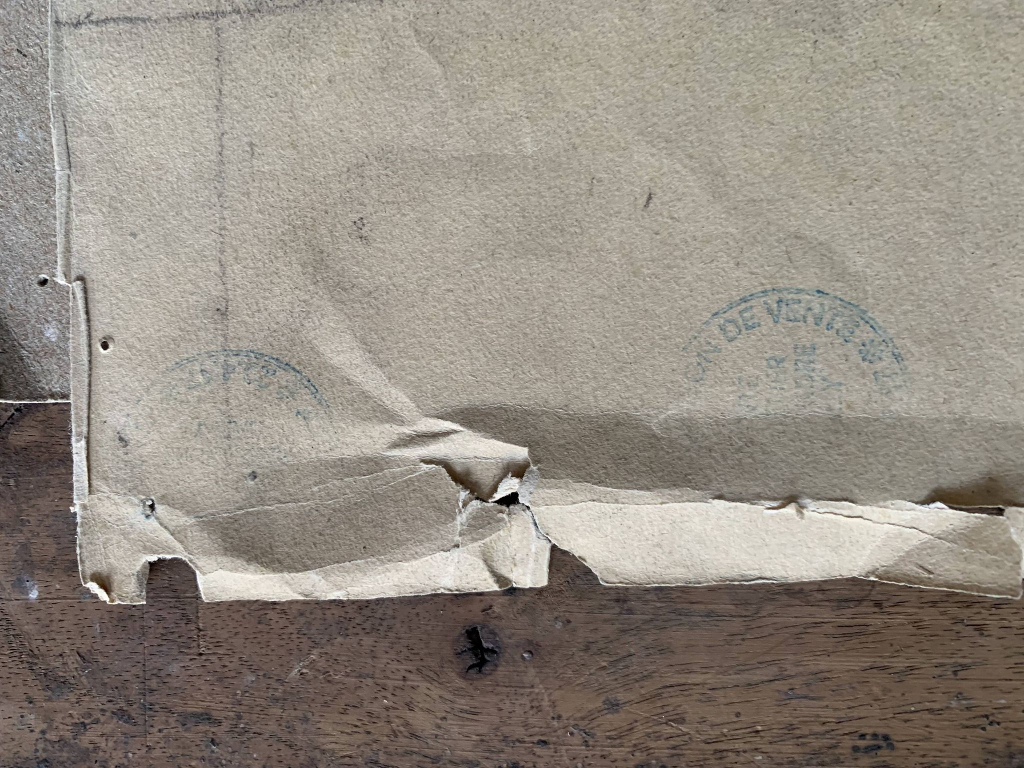 Salon parisien du 19e siècle, grand dessin original encadré