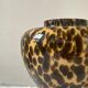 Large Hutschenreuther vase signed, blown glass in tortoiseshell style like Murano.
