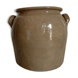 Old glazed sandstone pot
