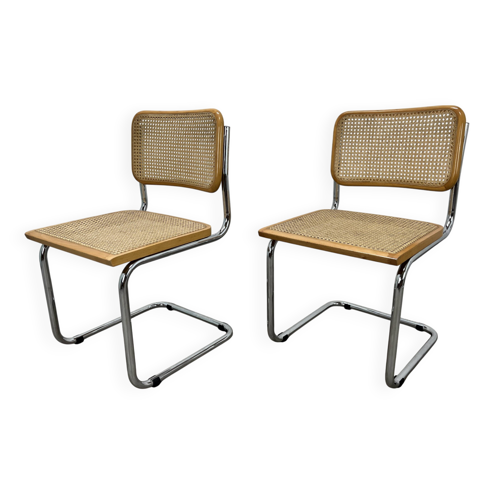 2 Cesca B32 chairs by Marcel Breuer