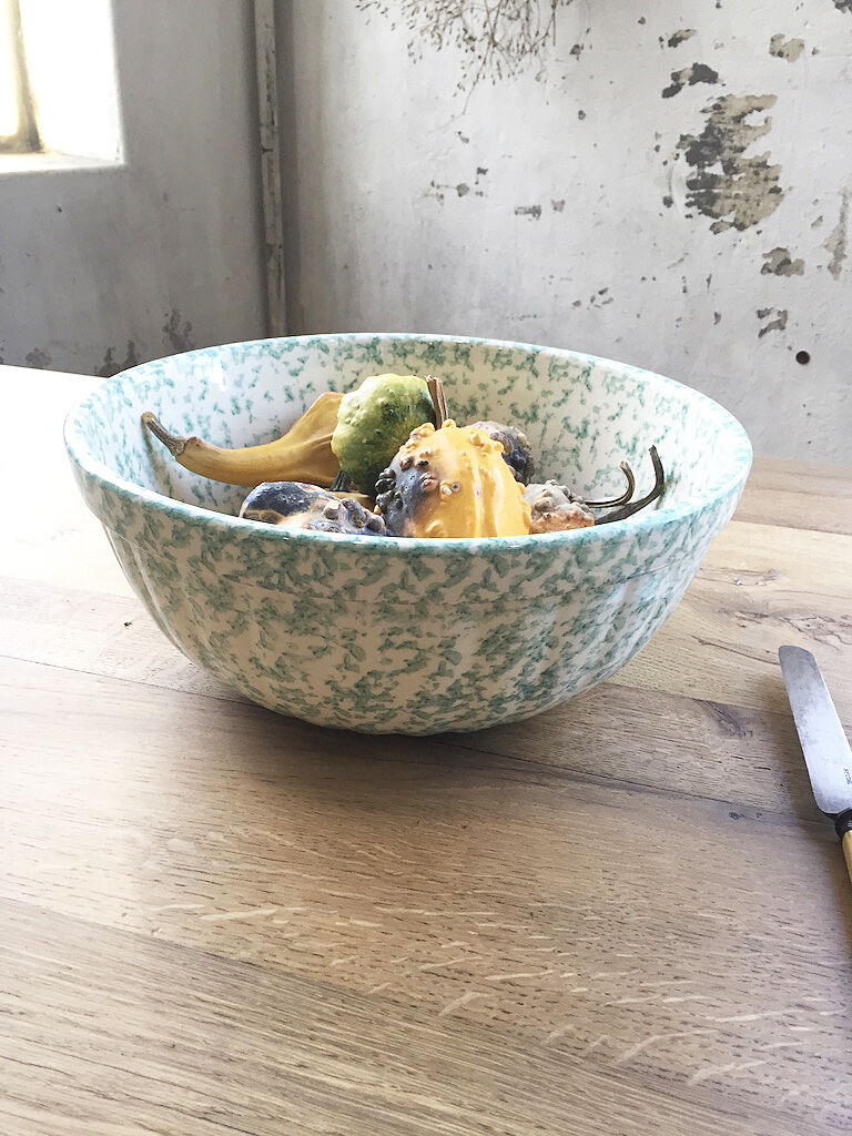 Green speckled flat XL