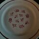 Series of six flat earthenware plates Pexonne model Algiers