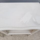 Pair of white vintage bedside tables