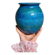 Panier en osier en forme de carafe aiguière