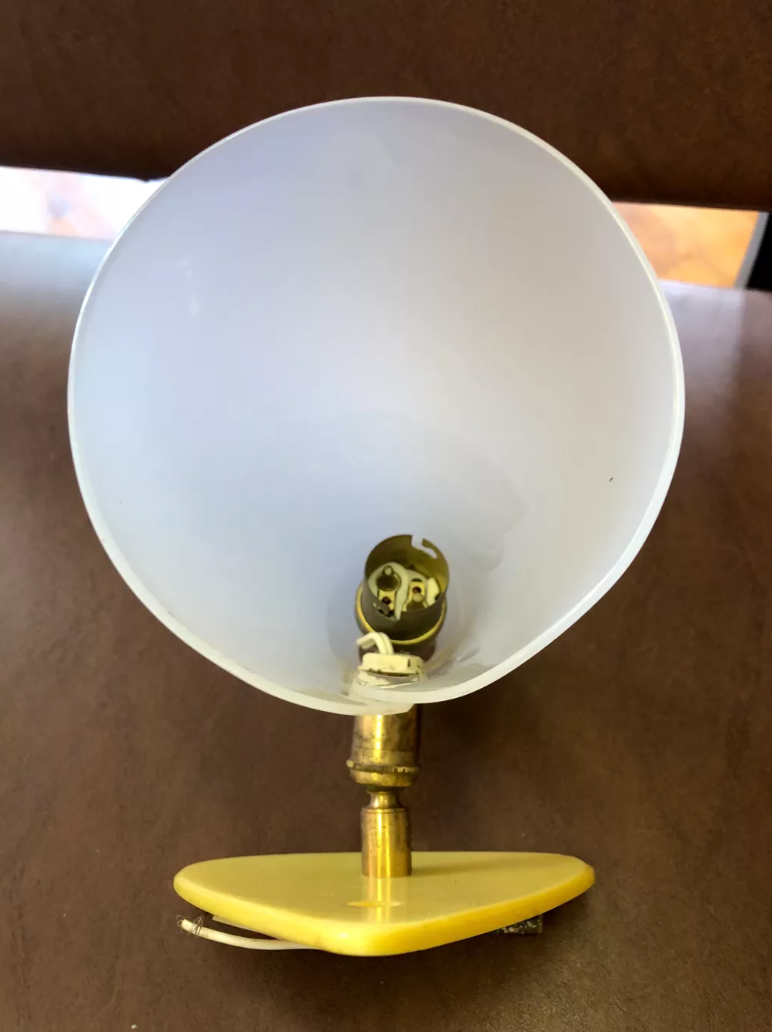 Pair of cone wall lamps 50s