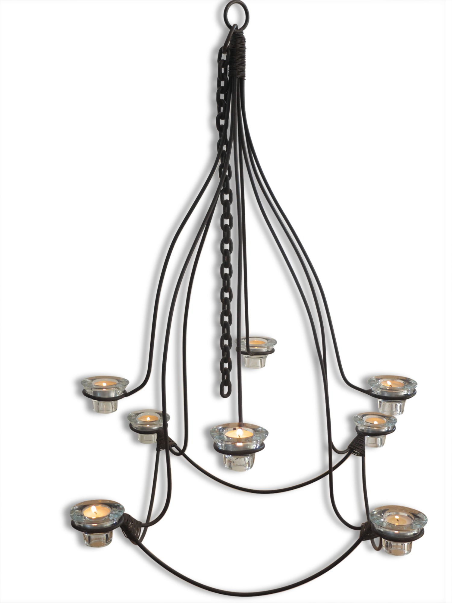 Wrought iron chandelier