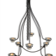 Wrought iron chandelier