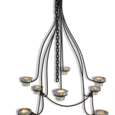 Wrought iron chandelier