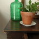 Old country side table in waxed wood