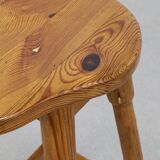 2x Tabouret de Bar en Pinède, 1970s