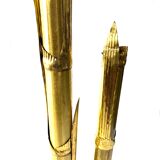 Pair of lampposts "Canna di Bambù" created by G&C studio and Disegno Rome, Italy, 1970