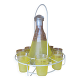 Liqueur glasses and carafe