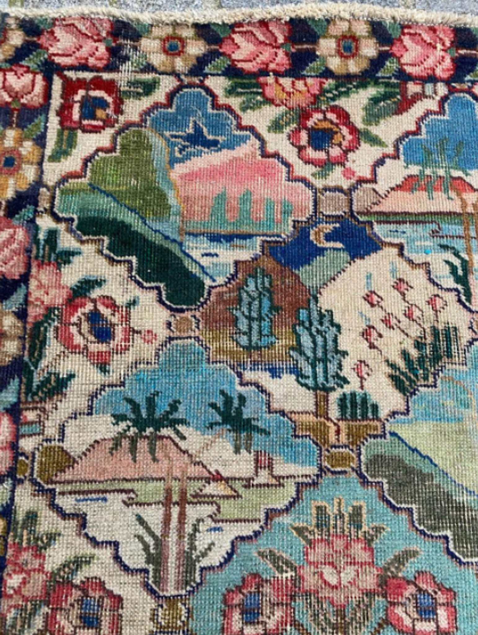 Tapis décoratif vintage Mahal 129x79cm