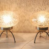 Pair of vintage 1980s Medusa lamps