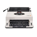 Typewriter Olympia Alphamatic 33 white revised ribbon new 1980