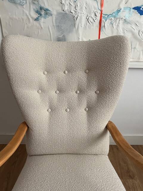 Danish wing chair, by Alfred Christensen para Slagelse Møbelværk, 1950