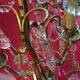 Pair of crystal tassels with bronze frame