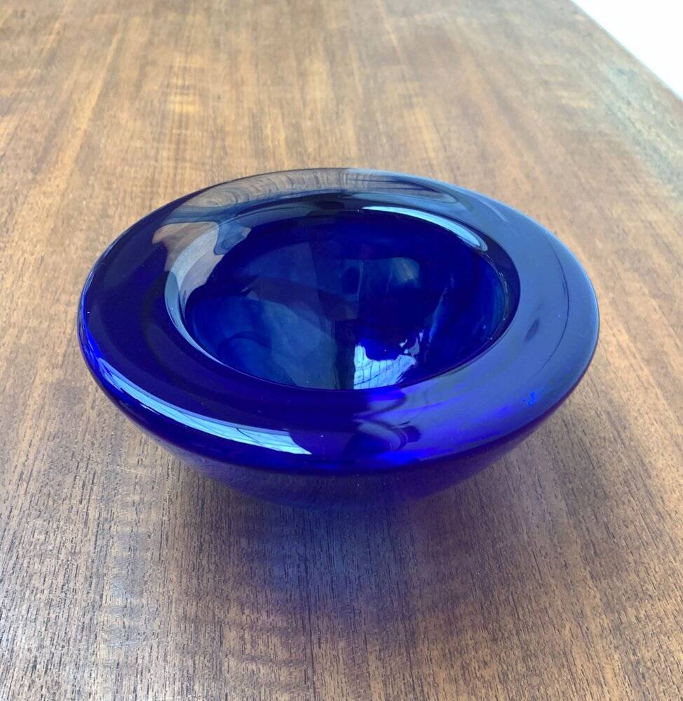 Vintage Swedish glass bowl by Kosta Boda