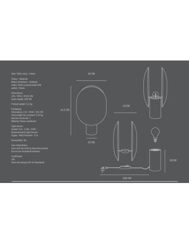 Table lamp in aluminum, oxidized, contemporary work.
