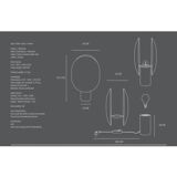 Table lamp in aluminum, oxidized, contemporary work.