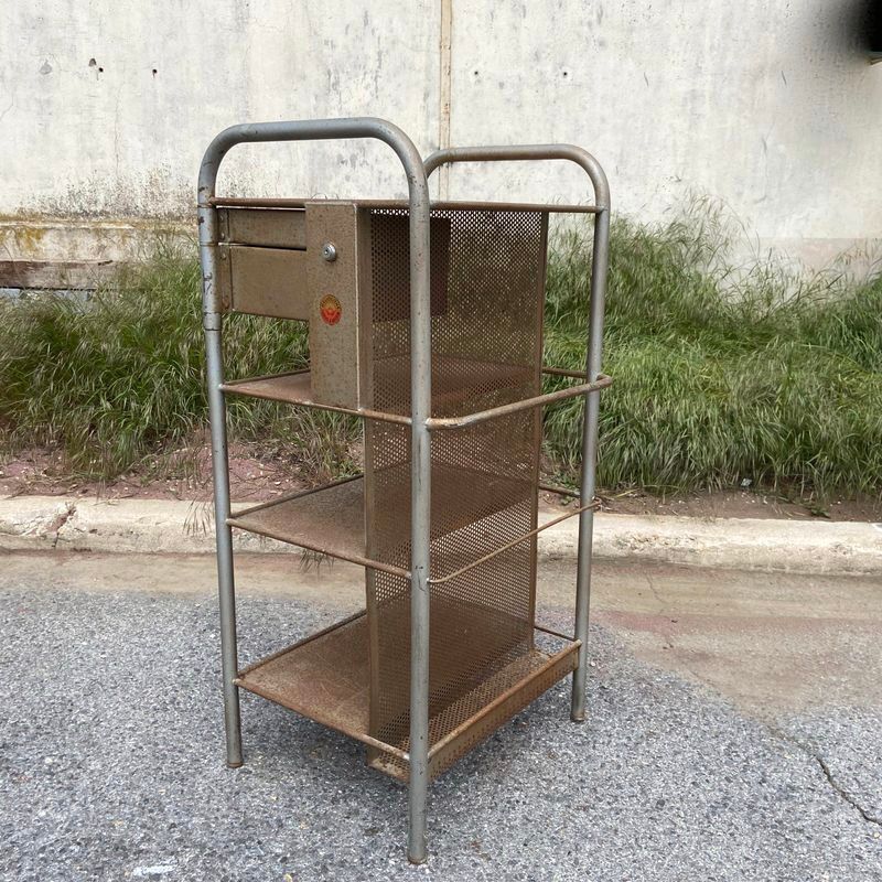 1950 - Architect service industrial furniture in openwork sheet metal