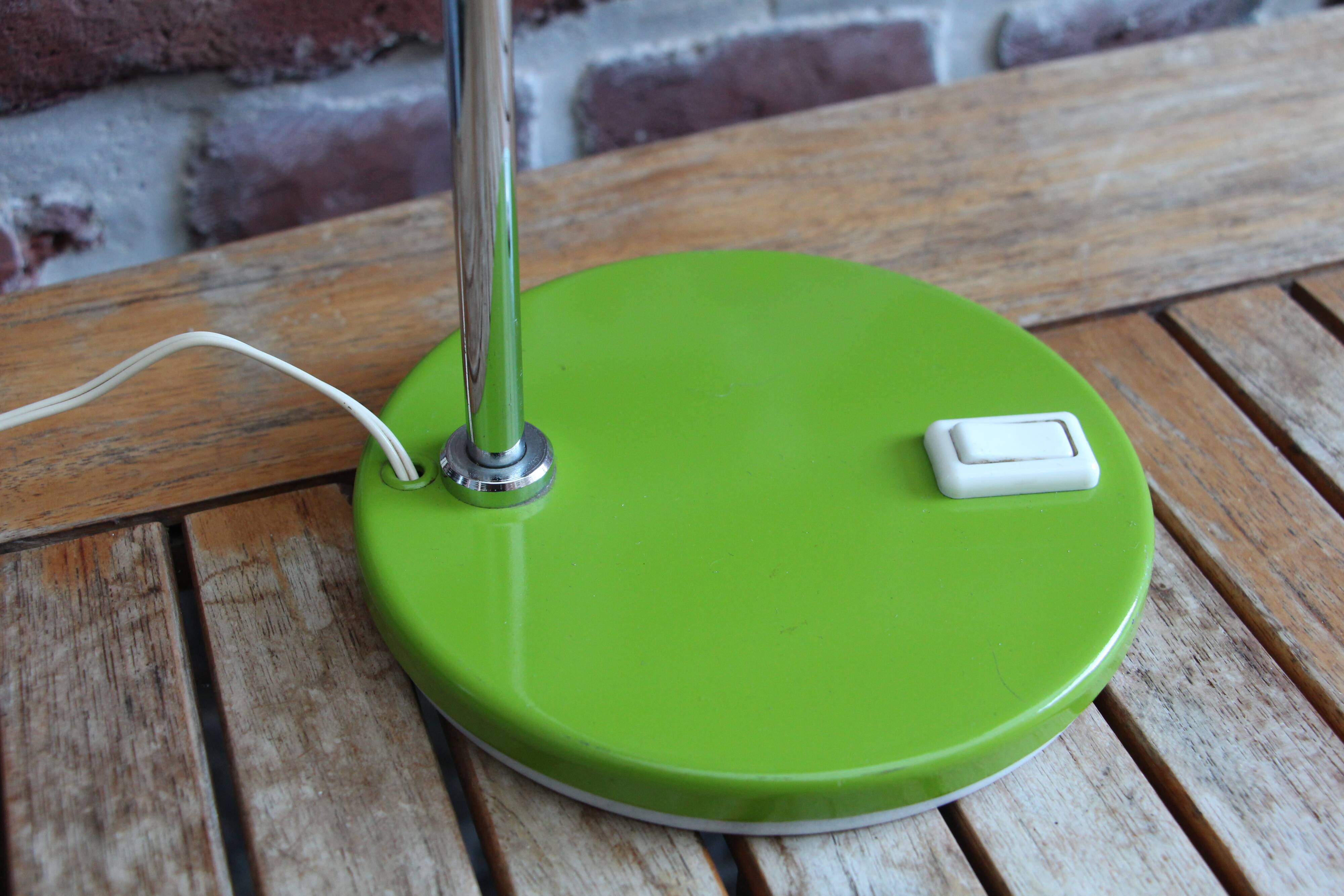 Vintage green desk lamp 70's