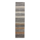 Tapis de couloir Kilim rayé marron crème 2x9, tapis de cuisine, 69x272 cm