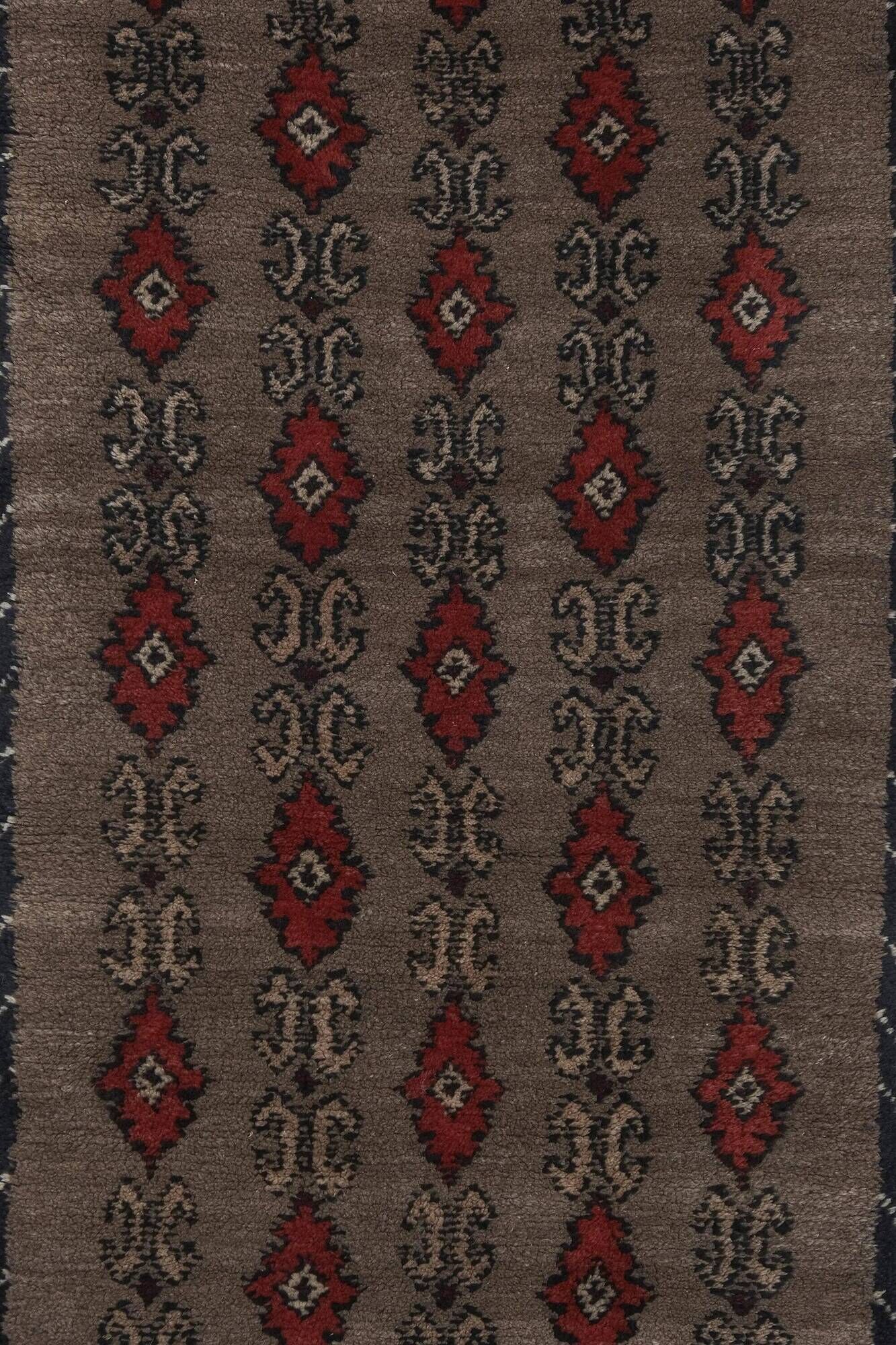 Vintage Turkish hallway rug 74x224 cm
