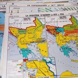 Geographic map cabinet